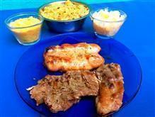 MISTO (CARNE E LINGUIÇA DE FRANGO) NA BRASA 1 PESSOA