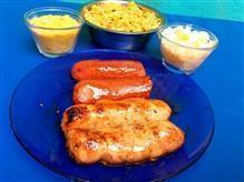 1/2 CALABRESA E LINGUIÇA DE FRANGO NA BRASA  1 PESSOA